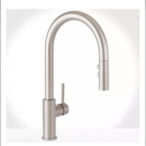 Miseno Mia Single Handle Pull Down Kitchen Faucet in Stainless Steel NIB